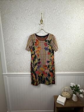 Troubadour by Anthropologie Floral Bloomline Wool Sweater Dress - Size - Small